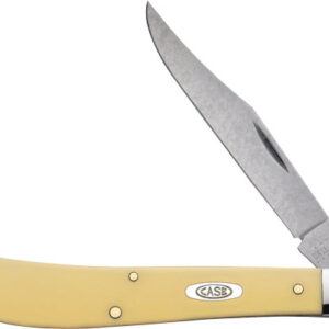 CASE KNIVES YELLOW SYNTHETIC - SMOOTH SLIMLINE TRAPPER