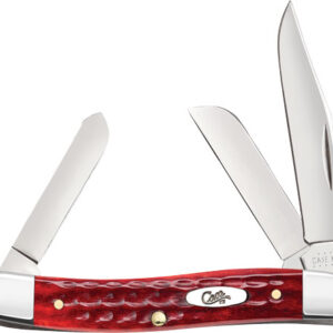 CASE KNIVES POCKET WORN OLD - RED BONE CORN COB JIG STOCKMAN