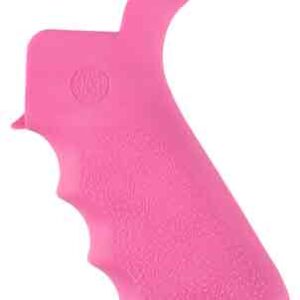 HOGUE AR-15 BEAVERTAIL GRIP - W/FINGER GROOVES PINK