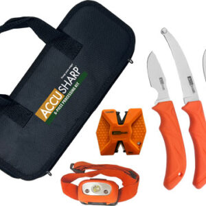 ACCUSHARP 6-PIECE PROCESSING - KIT W/SHARPENER & HEADLAMP
