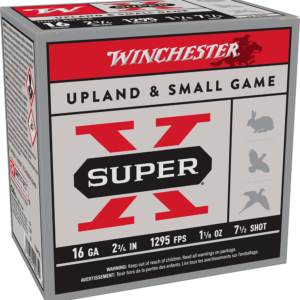 WINCHESTER SUPER X UPLAND 16 GA 2-3/4" #7.5  HB 1-1/8 OZ 25 RD/BX 10 BX/CS