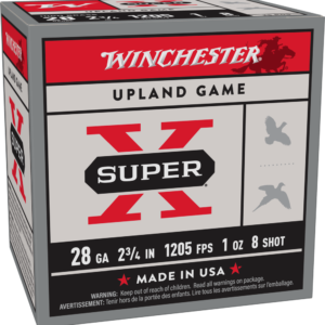 WINCHESTER 28 GA 2-3/4" #8 SUPER-X UPLAND HB 1 OZ 25 RD/BX 10 BX/CS